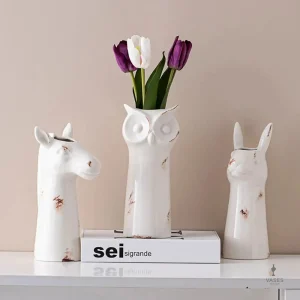 Vase animal décoratif en céramique unique
