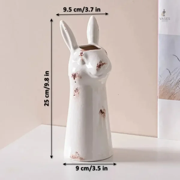 Accessoire de décoration : vase animal en céramique