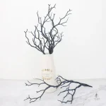Branche décorative en fleurs artificielles, look naturel
