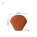 Vase coquillage stylisé, pièce maîtresse