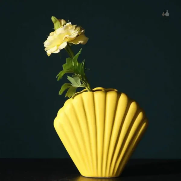 Coquillage vase unique, accent décoratif