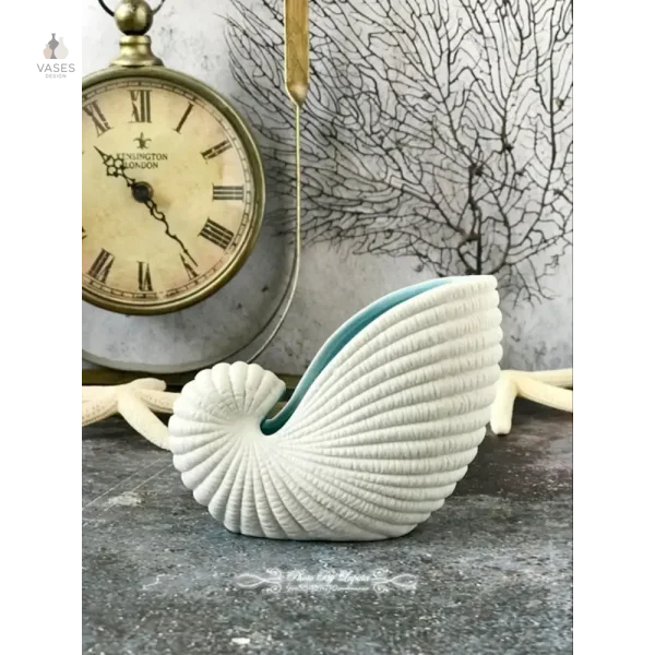 Vase nautique en forme de coquillage pour décoration