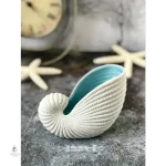 Vase chic coquillage, idéal pour fleurs séchées
