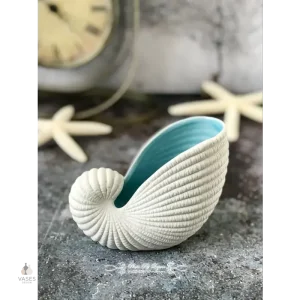 Vase chic coquillage, idéal pour fleurs séchées