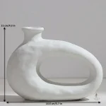 Vase pampa en design unique pour accent décoratif