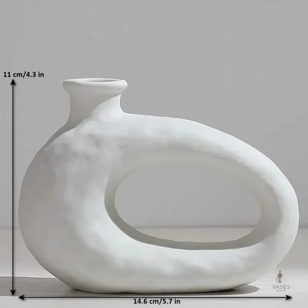 Vase pampa en design unique pour accent décoratif