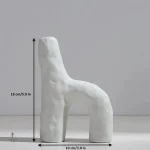 Vase pampa sculptural pour décoration moderne