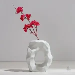 Vase pampa contemporain pour arrangements floraux