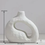Vase pampa en finition mate pour ambiance douce