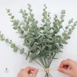 Branche d'eucalyptus artificiel, parfait pour arrangements floraux