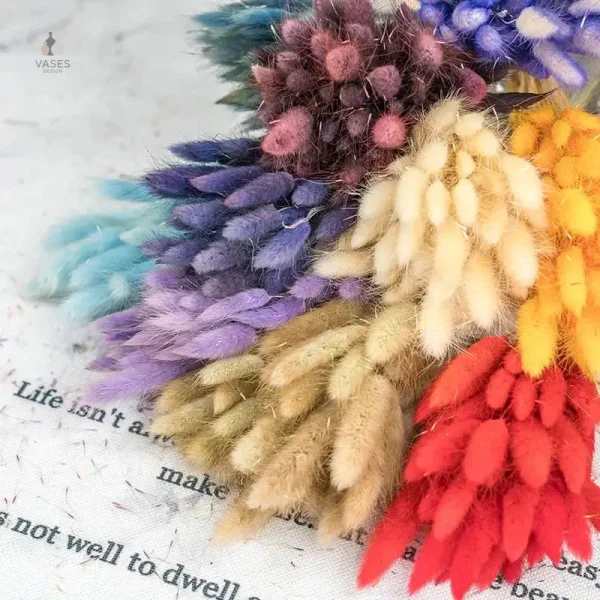 Fleurs séchées colorées en bouquet décoratif
