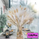 Fleurs séchées pour un centre de table unique