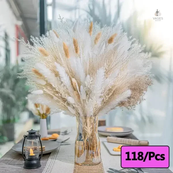 Fleurs séchées pour un centre de table unique