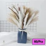 Fleurs séchées naturelles en bouquet décoratif - vue 4