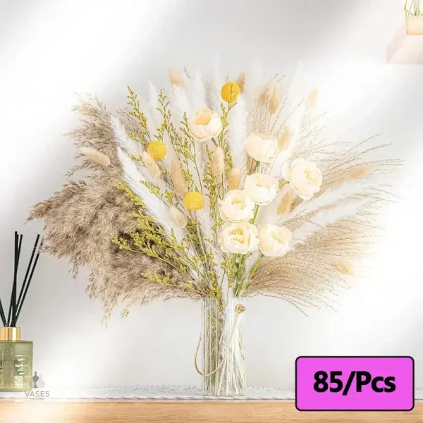 Fleurs séchées naturelles en bouquet décoratif - vue 6
