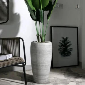 Grand pot de fleur en grès XXL