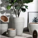 Pot XXL en grès pour intérieur ou extérieur