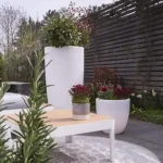 Jardin pot en plastique 100 cm pour fleurs