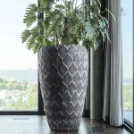 Pot de fleur design pour aménagement extérieur