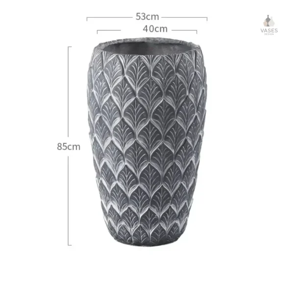Élégant pot de fleur pour espaces extérieurs