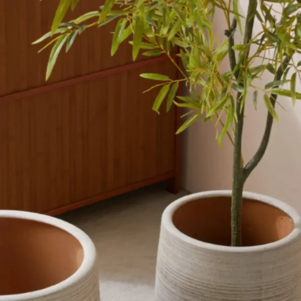 Pot décoratif en céramique pour extérieur