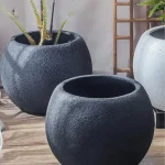 Grand pot moderne pour fleurs et plantes vertes
