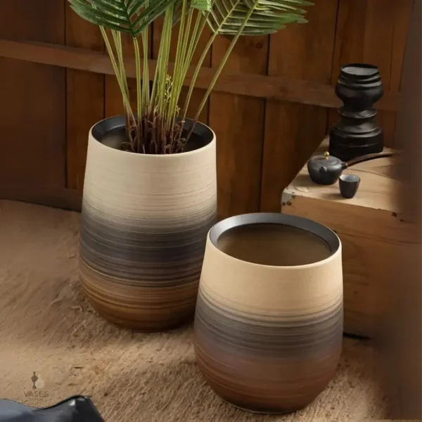 Design raffiné de pot de fleur pour votre maison