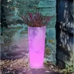 Grand pot décoratif avec éclairage intégré