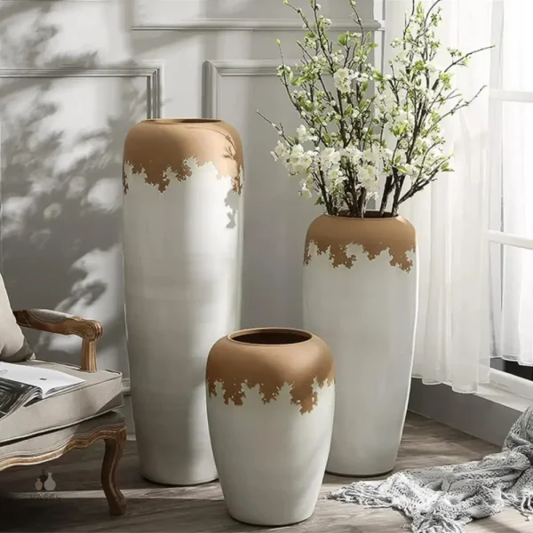 Grand vase décoratif à poser au sol
