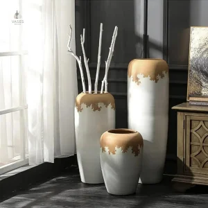 Vase haut en céramique pour le sol