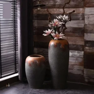 Vase décoratif haut pour intérieur ou extérieur