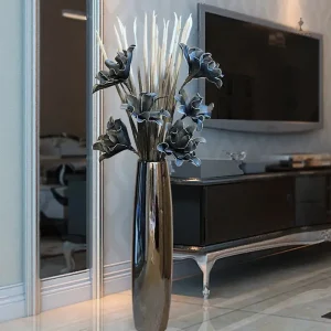 Vase décoratif en sol de 80 cm pour intérieur