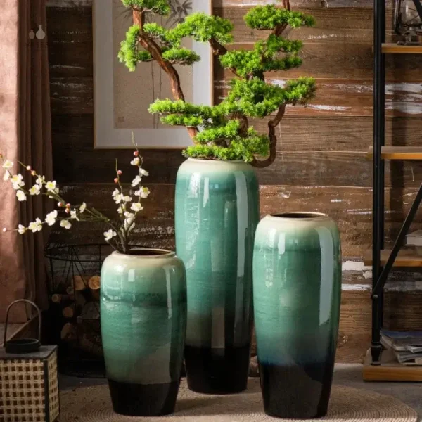 Grand vase à poser au sol design moderne