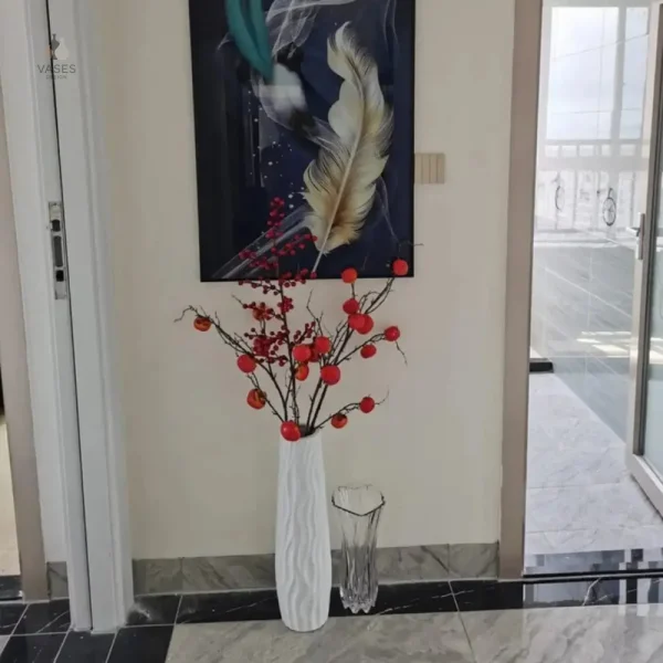 Vase à sol grand format, idéal pour les plantes