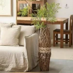 Vase décoratif en bois flotté