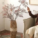 Vase en bois flotté pour décoration intérieure
