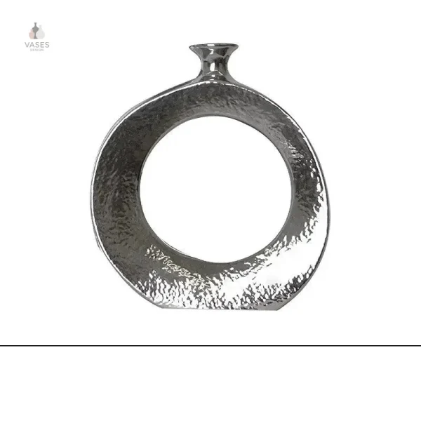 Vase haut en verre avec pampas pour ambiance chic