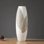 Vase blanc, élément central pour votre table
