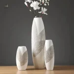 Vase décoratif blanc, superbe pour la maison