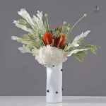 Grand vase de fleurs élégant pour décoration intérieure
