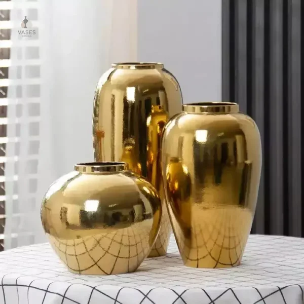 Vase XXL doré, pièce maîtresse pour votre déco