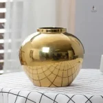 Vase doré moderne, effet lumineux pour n'importe quelle pièce