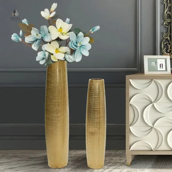 Grand vase décoratif à poser au sol, élégant et moderne