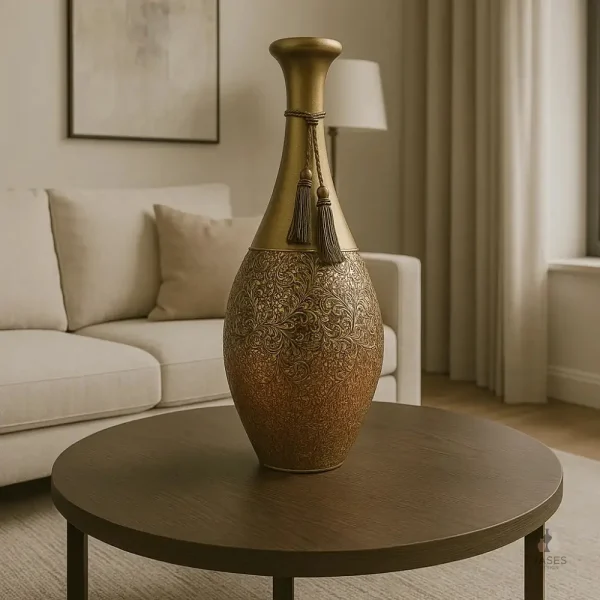 Vase intérieur de grande taille, style raffiné