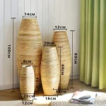 Vase en bois minimaliste pour intérieur chic