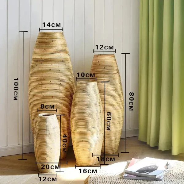 Vase en bois minimaliste pour intérieur chic