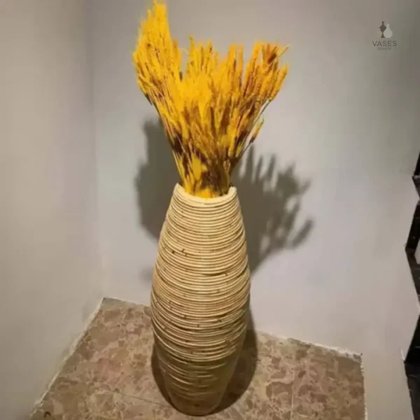 Vase en bois pour plantes, décoration moderne