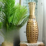 Vase décoratif en osier, charme naturel