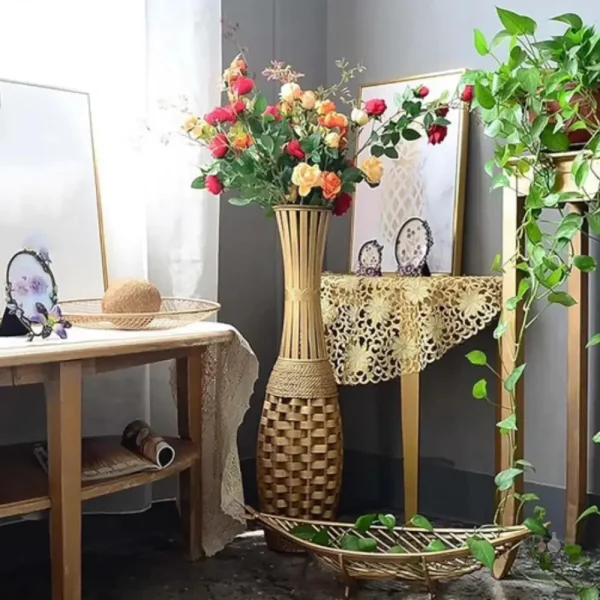 Vase en osier, touche bohème pour votre maison