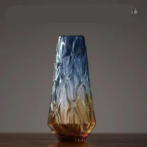 Vase en verre de grande taille pour fleurs et plantes